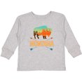 thumbnail image 3 of Inktastic Montana Buffalo Silhouette Boys or Girls Long Sleeve Toddler T-Shirt, 3 of 5