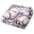 thumbnail image 3 of Baseball Blanket for Boys Adults Baseball Blanket Gifts 60"x50" Flannel Sport Baseball Softball Ball Throw Blanket for Bed Living Room Sofa Couch Soft Warm Lightweight Cozy Baseball Decor, 3 of 6