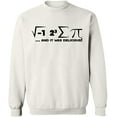 thumbnail image 2 of OXI Crewneck Sweatshirt - I Ate Some Pi Day It Was Delicious Math,Basic Casual Sweatshirts for Men's and Women Fleece Sweatshirt Long Sleeve- White 2X-Large, 2 of 2