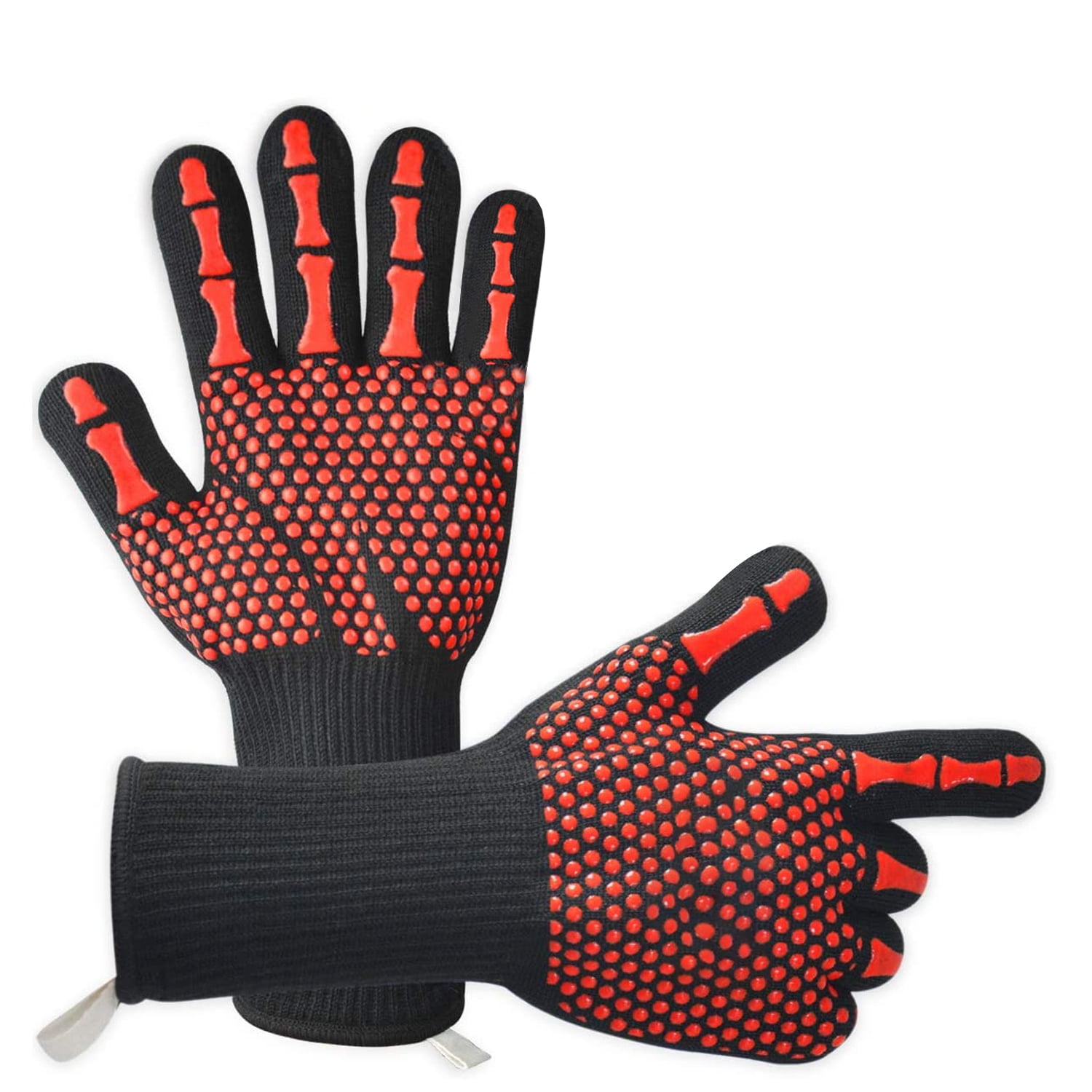 1/2Pcs BBQ Grilling Cooking Gloves Extreme Heat Resistant Baking Oven Welding
