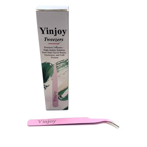 Yinjoy Tweezers Precision and Durability: Thickened Stainless Steel Tweezers for a Variety of Applications