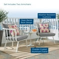 thumbnail image 7 of Riverside Outdoor Patio Aluminum Armchair Set of 2-EEI-3960, 7 of 7