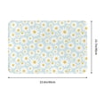 thumbnail image 3 of Bingfone Daisies Flowers Door Mat 16"x24" Front Entrance Non-Slip Low Profile Washable for Entryway, 3 of 7