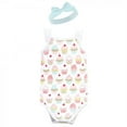 thumbnail image 5 of Hudson Baby Infant Girl Sleeveless Bodysuit and Headband Set, Sweetest Cupcake, 9-12 Months, 5 of 5