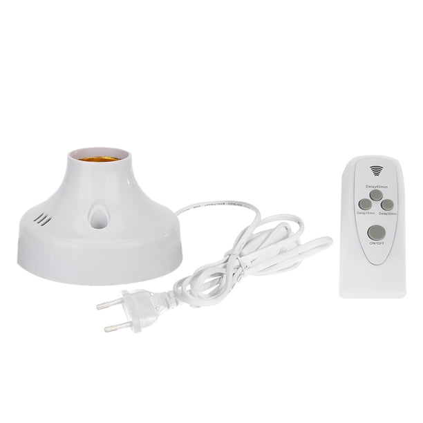 E27 Portalámparas de control remoto inalámbrico 85-285V Enchufe de base de luz Enchufe de la UE