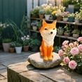 thumbnail image 7 of ICERUN Garden Statues,Resin Garden Fox Figure Yard Decor,Home Accent Garden Statues for Outside,Style2, 7 of 7