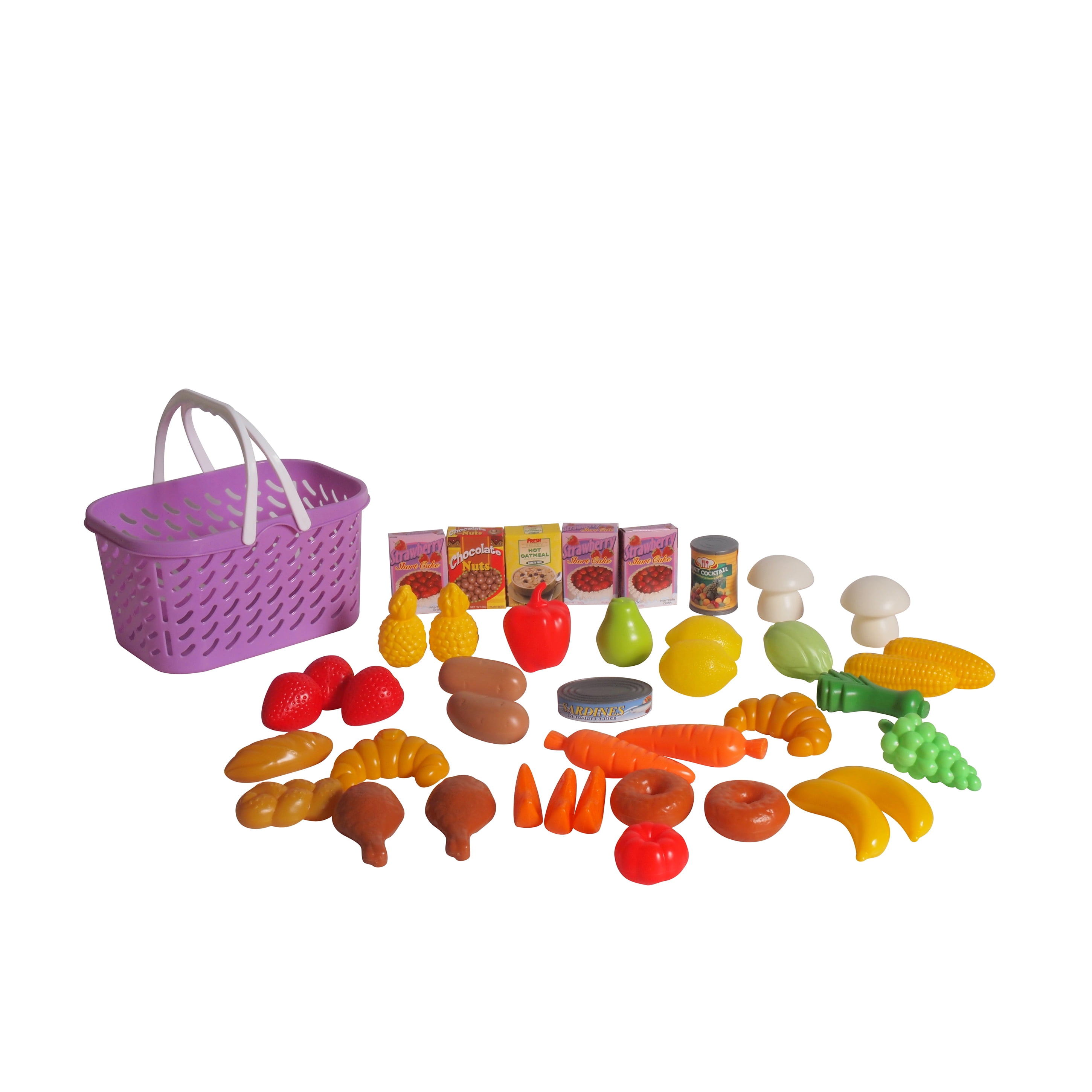 Dream Collection Pretend Play Food Basket 40 pieces