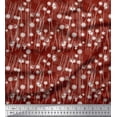 thumbnail image 1 of Soimoi Rayon Fabric Geometrical Check & Aster Floral Decor Fabric Printed Yard 56 Inch Wide, 1 of 3