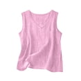 thumbnail image 3 of Women's Cotton Linen V Neck Sleeveless Tank Top Casual Summer Loose Fit, 3 of 6