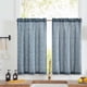thumbnail image 1 of Cortinas jinchan Boho para Cocina 61x61 cm Lino 2 Paneles Azul, 1 of 9