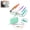 Green, variant on Waterproof Pill Organizer, 14 Pouch High Capacity 2 Week Travel Pill Case, Color Coded Binder Style Medication Holder for Vitamins Supplements, Portable Reusable Pill Pouch Set