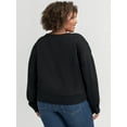 thumbnail image 3 of Jessica Simpson Women's and Women's Plus Rahmona Studded V-Neck Pullover Top, Sizes XS-4X, 3 of 6