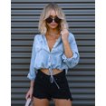thumbnail image 6 of Jean shirt women autumn and winter new fashion casual all-matching double pockets loose top M-XXL, 6 of 8