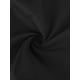 thumbnail image 5 of INSPIRAR CHIC Blusa de cuerpo con cuello alto y mangas cortas con botones para mujer XS Negra, 5 of 6
