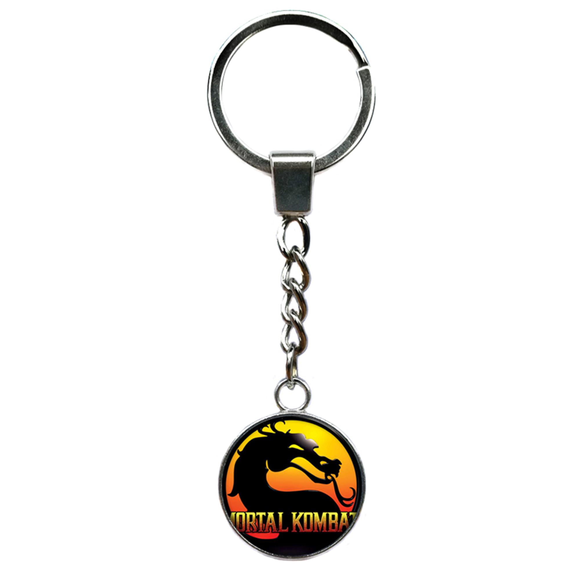 Mortal Kombat Design Logo Alloy Key Chains Keychain Keyfob Keyring 