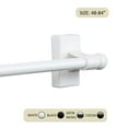 thumbnail image 2 of Central Design Products Steel 0.44" Modern Magnetic Curtain Rod, White, 2 of 3