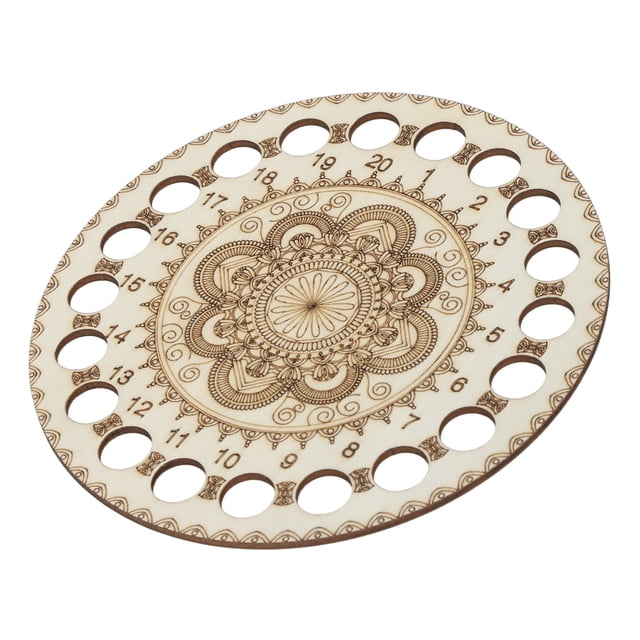 Wooden Embroidery Floss OrganizerStitch Thread Holder For Sorting, Multiple Holes, Easy Sorting, Round Corner Design