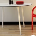 thumbnail image 6 of Luxury Commercial Living 47.5" White Patio Outdoor Round Dining Table, 6 of 9