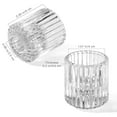 thumbnail image 3 of HofferRuffer Set of 3 Taper Candle Holders, 2*2.4 inch Clear Glass Tealight for Table Centerpiece, Party, Wedding and Home Decor, 3 of 9