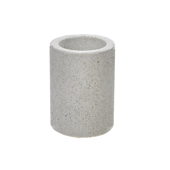 Masion Concepts Terrazzo Tumbler White ,White,Stones, 3 L x 3 W x 4 H