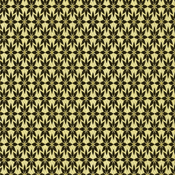 Ahgly Company Machine Washable Indoor Square Transitional Midnight Gray Area Rugs, 7' Square