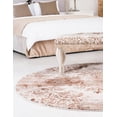 thumbnail image 4 of Unique Loom Rushmore Collection Area Rug - Bagmati (5' 1" Round Dark Beige/Brown), 4 of 6