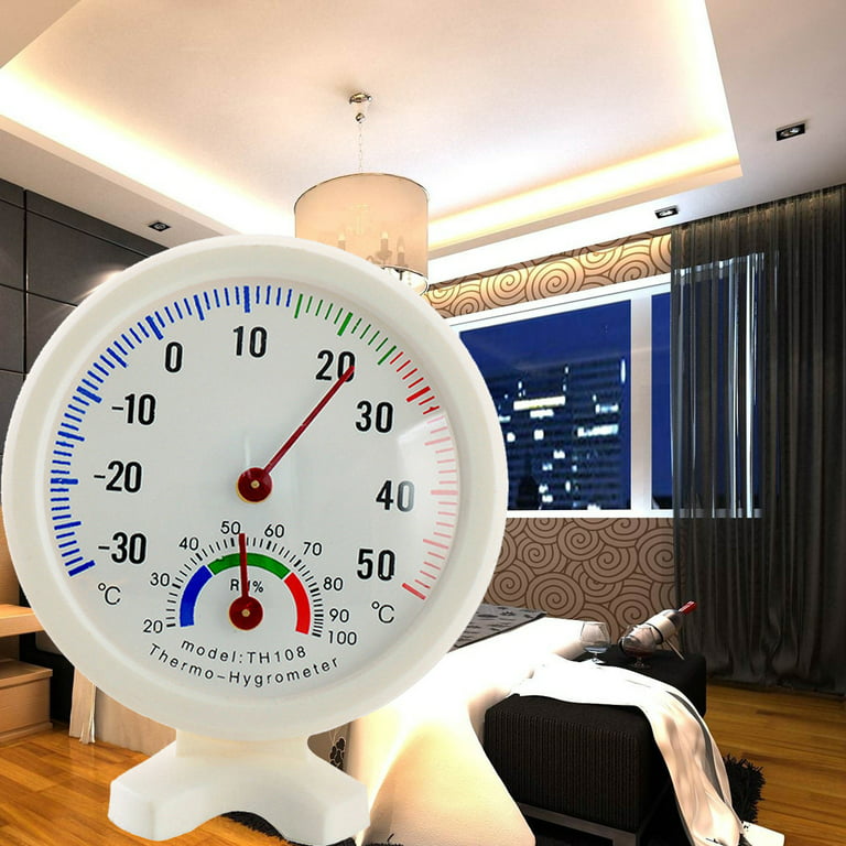 Round Digital Hygrometer Thermometer Indoor/Outdoor Humidity Gauge Measure  P3D3