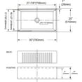 thumbnail image 5 of 30 inch White Farmhouse Sink, Fireclay Porcelain Single Bowl Apron-Front Workstation Sink, Reversible Ceramic Farm Sink with various accessories, 5 of 7