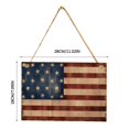 thumbnail image 2 of Holloyiver American Wooden Flag Door Sign, Welcome Sign for Front Door Indoor Outdoor, Wall Hanging Decoration for Holiday Festival July 4th Independence Day Patriotic Memorial Day, 2 of 5