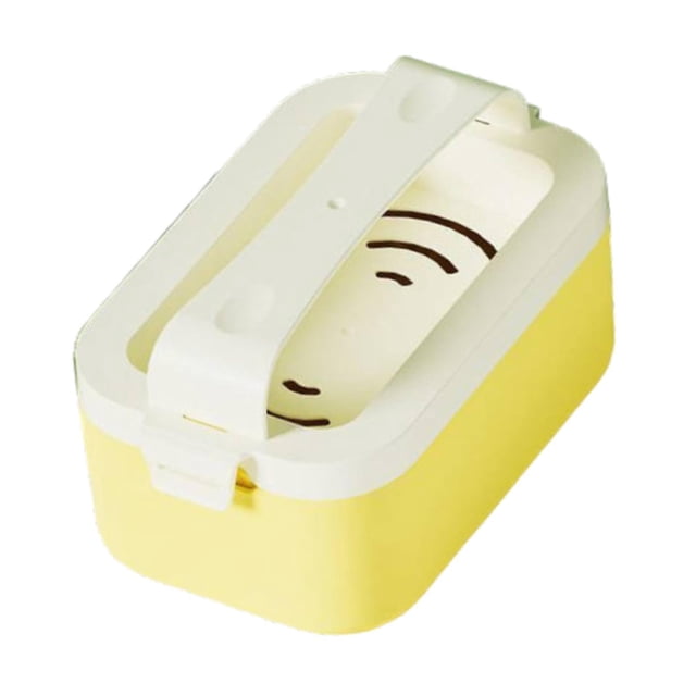 Jabonera espumosa con drenaje, multifuncional, para guardar jabón amarillo