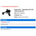 thumbnail image 2 of Heater Valve - Compatible with 1983 - 1985 Porsche 944 1984, 2 of 2
