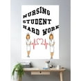 thumbnail image 2 of Nursing Student Hard Work Poster Wall Art, Modern Wall Decor, 16x24 UNFRAMED, 2 of 3