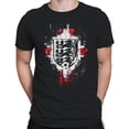 thumbnail image 2 of England Three Lions Men's Black T-shirt, 2 of 3