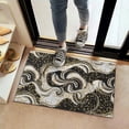 thumbnail image 2 of Black Marble Gold Dot Pattern Door Rugs,Washable Non Slip Door Mats Indoor,Decorative Door Mats,Entry Mat Indoor for Entrance,Bedroom,Kitchen,Bathroom,16"x24", 2 of 6