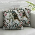 thumbnail image 3 of Farm Animal Themed Just A Girl Who Loves Goats Funny Goat Floral Decorative Throw Pillow Case for Home Living Room Girls Room Decor,Goat Lovers Farm Girls Women Gifts, 3 of 5
