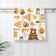 thumbnail image 5 of Balery Cute Bee Honey Jar Hive Bear Toalla de Microfibra Premium con Estampado – 27.5x16 pulgadas, Alta Absorción, Suave y Aterciopelada, Secado Rápido, 5 of 6