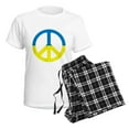 thumbnail image 4 of CafePress - Peace In Ukraine. Stand With Ukraine. Supp Pajamas - Women's Short Sleeve Print T-Shirt and Pants Light Cotton Pajama Set, 4 of 7