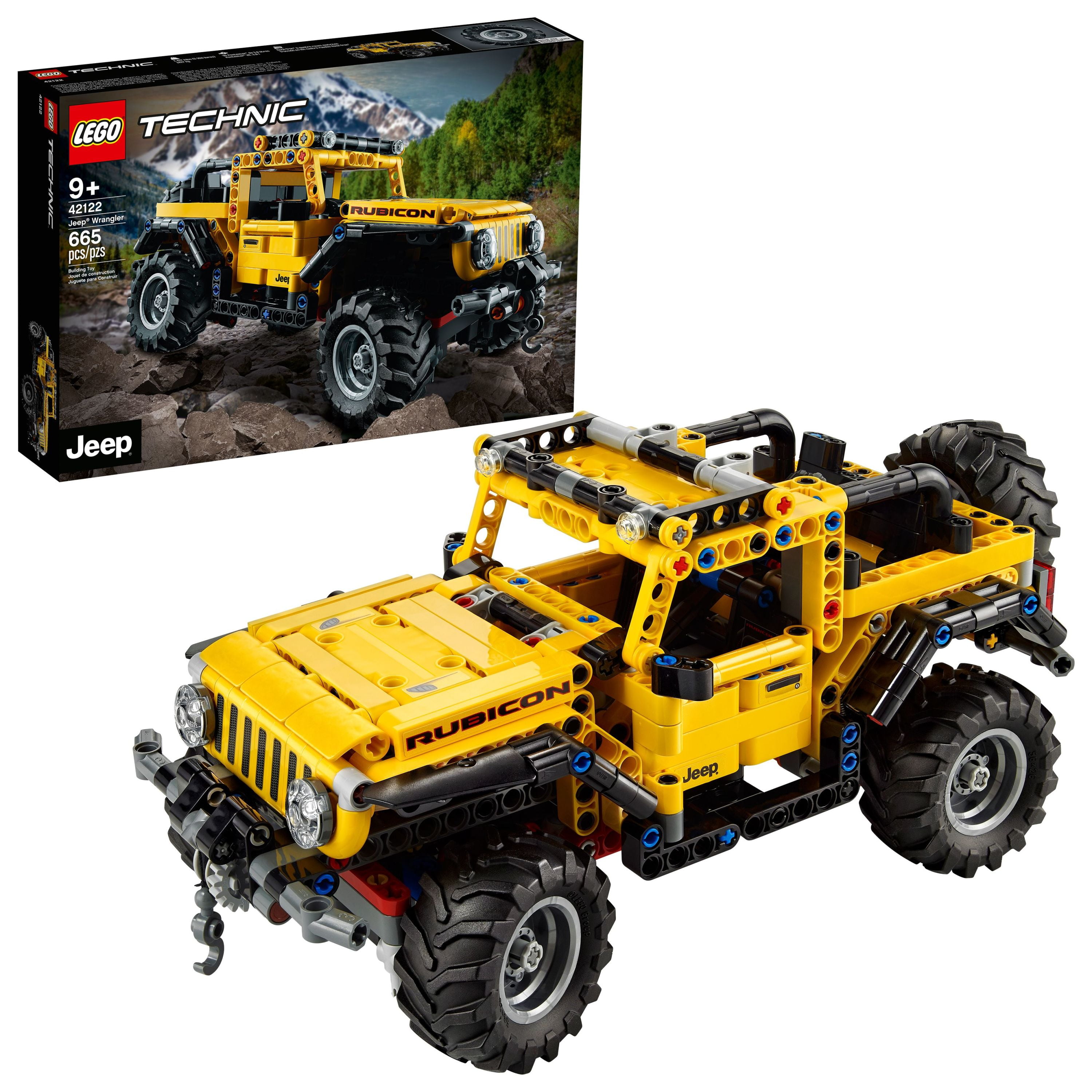 LEGO Technic Jeep Wrangler 4x4 Toy Car Model Building Kit, All Terrain Off  Roader SUV , Gift Idea for Kids, Boys and Girls 