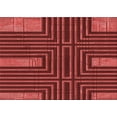 thumbnail image 1 of Ahgly Company Indoor Rectangle Patterned Grapefruit Red Area Rugs, 2' x 4', 1 of 1