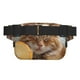 thumbnail image 3 of Fotbe Relaxing Cat With Orange Juice Cangurera Cuadrada con Estampado de Doble Capa, Bolsa de Cintura Ajustable Mini para Hombres y Mujeres, 3 of 9