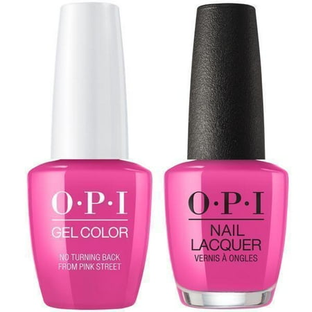Opi Opi Nail Gelcolor Matching Polish No Turning Back From Pink Street L19 Walmart Com Walmart Com