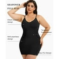 thumbnail image 3 of MANIFIQUE Plus Size Shapewear Slip Dress for Women Under Dress Seamless Tummy Control Smoothing V-Neck Cami Dress, 3 of 6