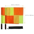 Voiceine 2Pcs Match Referee Flags Waving Signal Flags Race Judge Flags