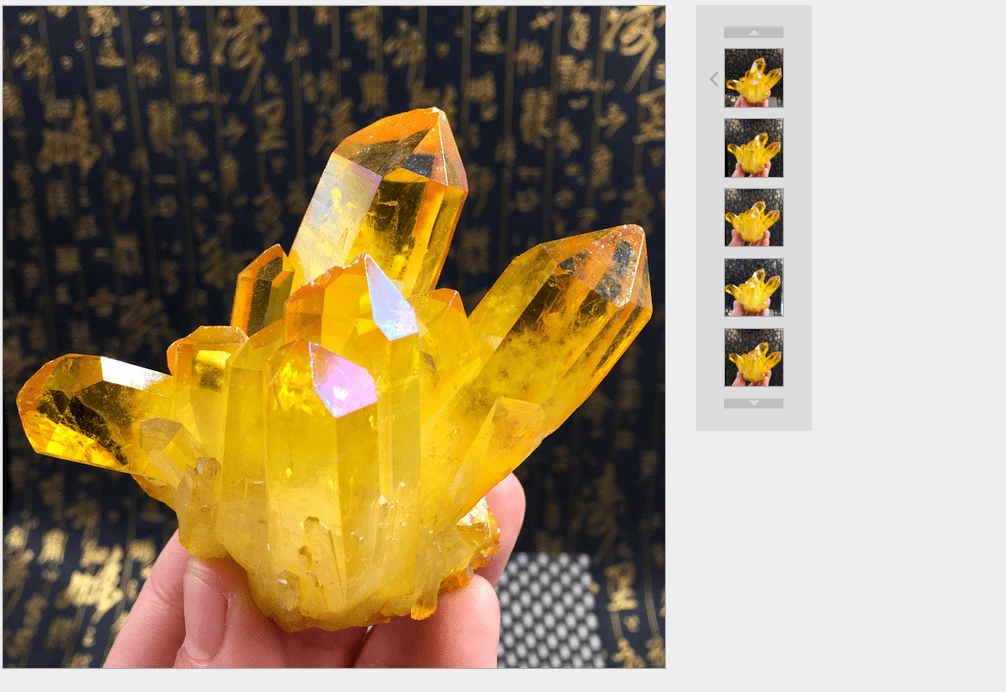 Yellow Natural Crystal Quartz Citrine Cluster Mineral Modern Mineral Specimens Walmart Com