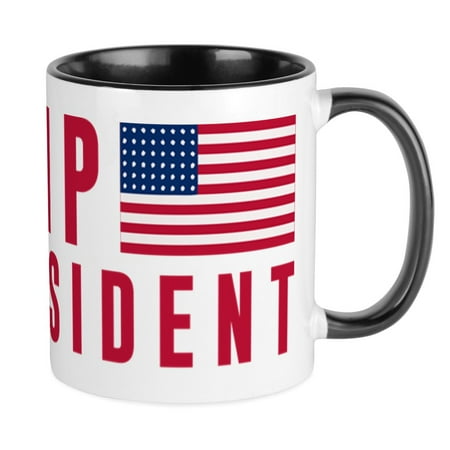 

CafePress - Trump Is My President Red Mug - Ceramic Coffee Tea Novelty Mug Cup 11 oz