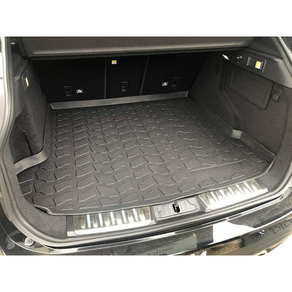 EACCESSORIES EA Cargo Liner – Trunk Mat for Jaguar F-Pace 2018-2020 – Weather-Resistant Trunk Mats for Cars with Raised Lip – Non-Slip Car Trunk Mat Rubber – Easy to Install – Laser Pre-Cut Design
