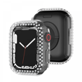 thumbnail image 1 of For Apple Watch Series 7 41 mm, Luxurious Crystal Rhinestone Rigid PC Frame Case Apple Watch Series 7 - All-Around Bumper Case (transparent), 1 of 5
