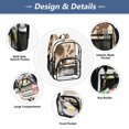 thumbnail image 5 of Ttyddzy Clear Backpack Heavy Duty PVC Transparent Backpack for College Workplace, Musical Note, 5 of 8
