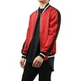 thumbnail image 4 of Ma Croix Mens Track Bomber Jacket Full Zip Lightweight Casual Stretch Slim Fit, 4 of 7
