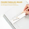 thumbnail image 5 of ckepdyeh Marine Ruler Parallel Ruler Nautical Charts Parallel Ruler Mapping Points To Pull Parallel Ruler 450MM Chart parallel ruler, 5 of 8